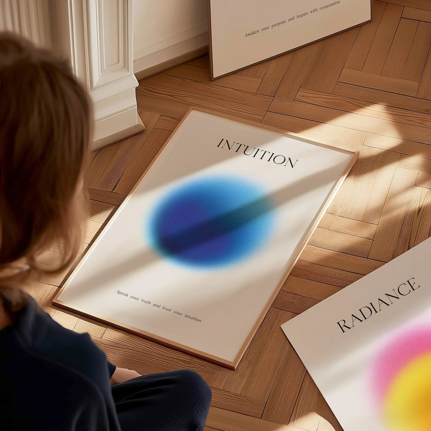 Intuition Aura Poster | Minimalist Wall Art for Mindfulness & Personal Reflection