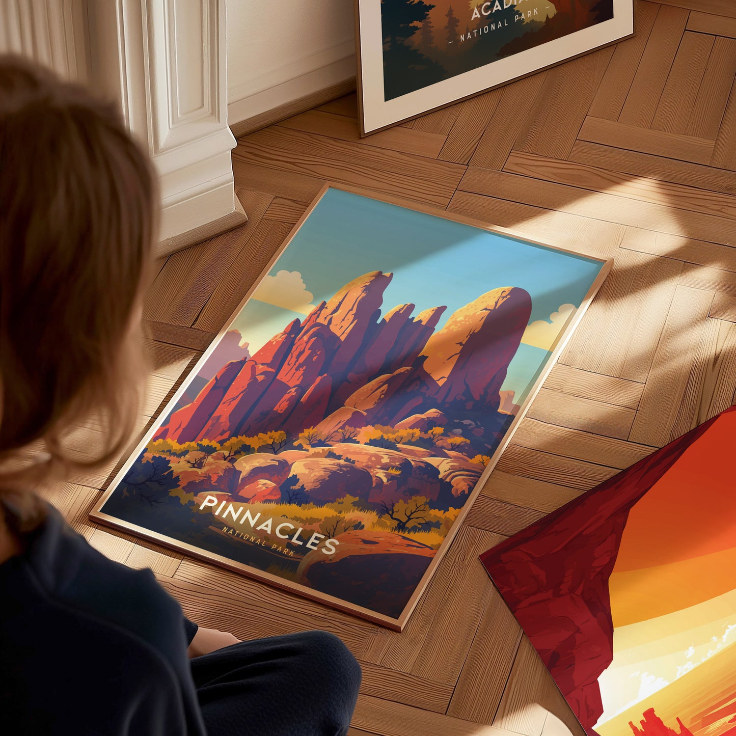 Pinnacles National Park Poster | California Rock Spires Wall Art