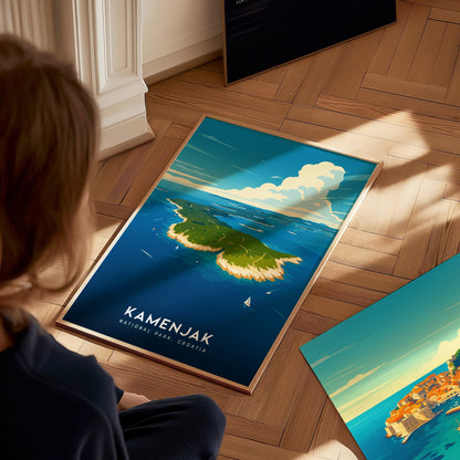 Kamenjak National Park Poster | Istria Croatia Coastal Wall Art