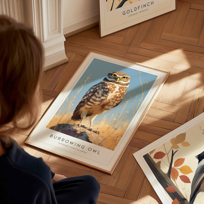 Burrowing Owl Audubon Print | Bird Lover Wall Art Print