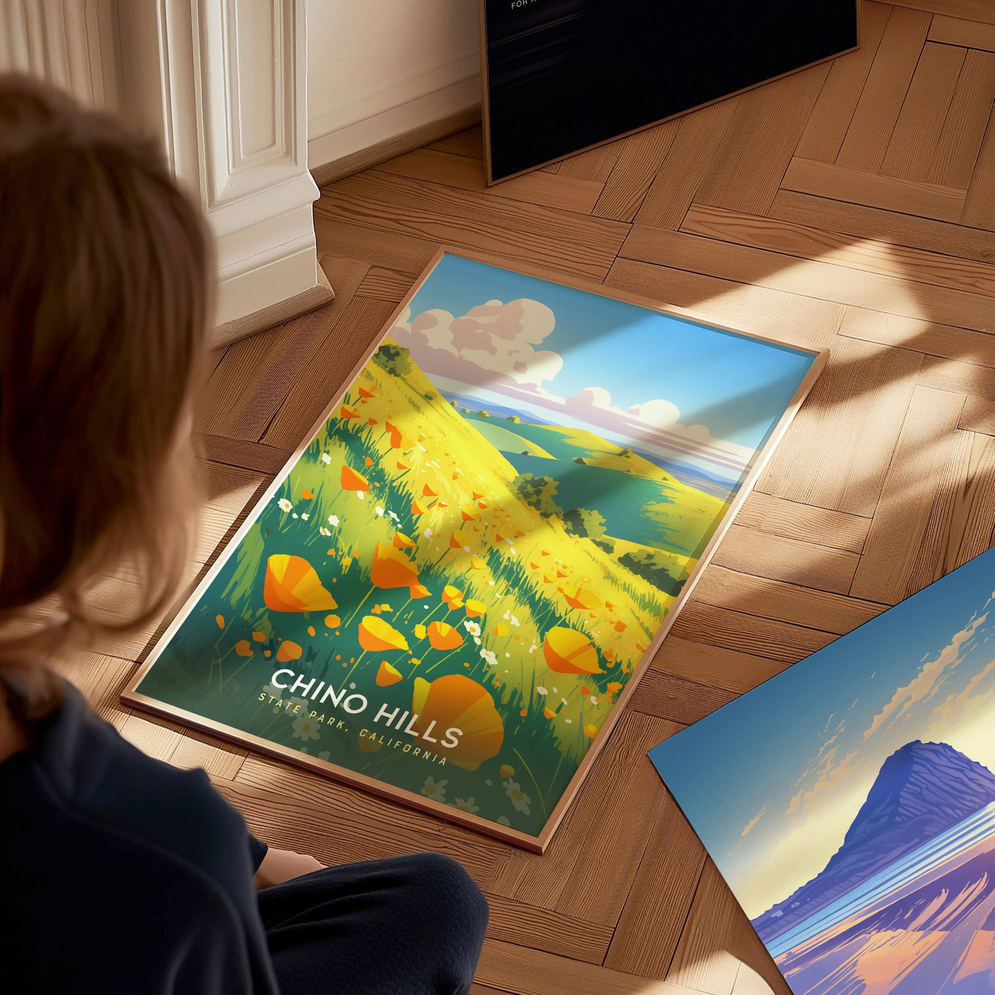 Chino Hills State Park Poster | California Wildflowers Wall Art | Framed or Unframed