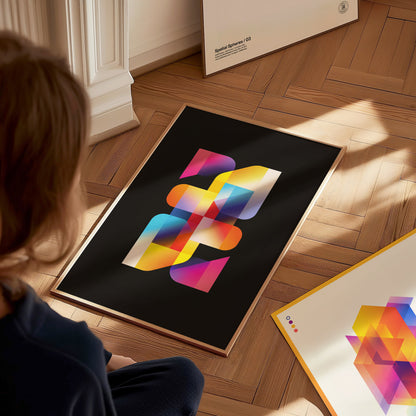 Lite-Brite Poster | Retro 80s Peg Light Nostalgia Wall Art