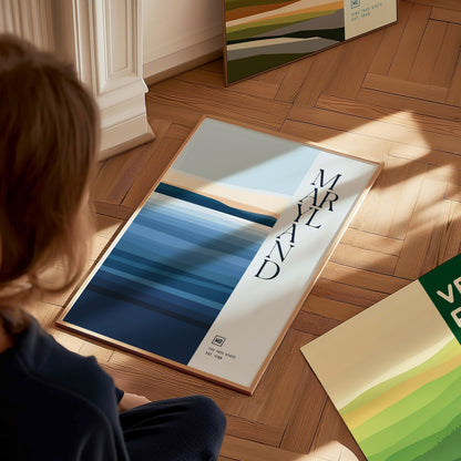 Maryland Poster | The Free State Minimalist Wall Art