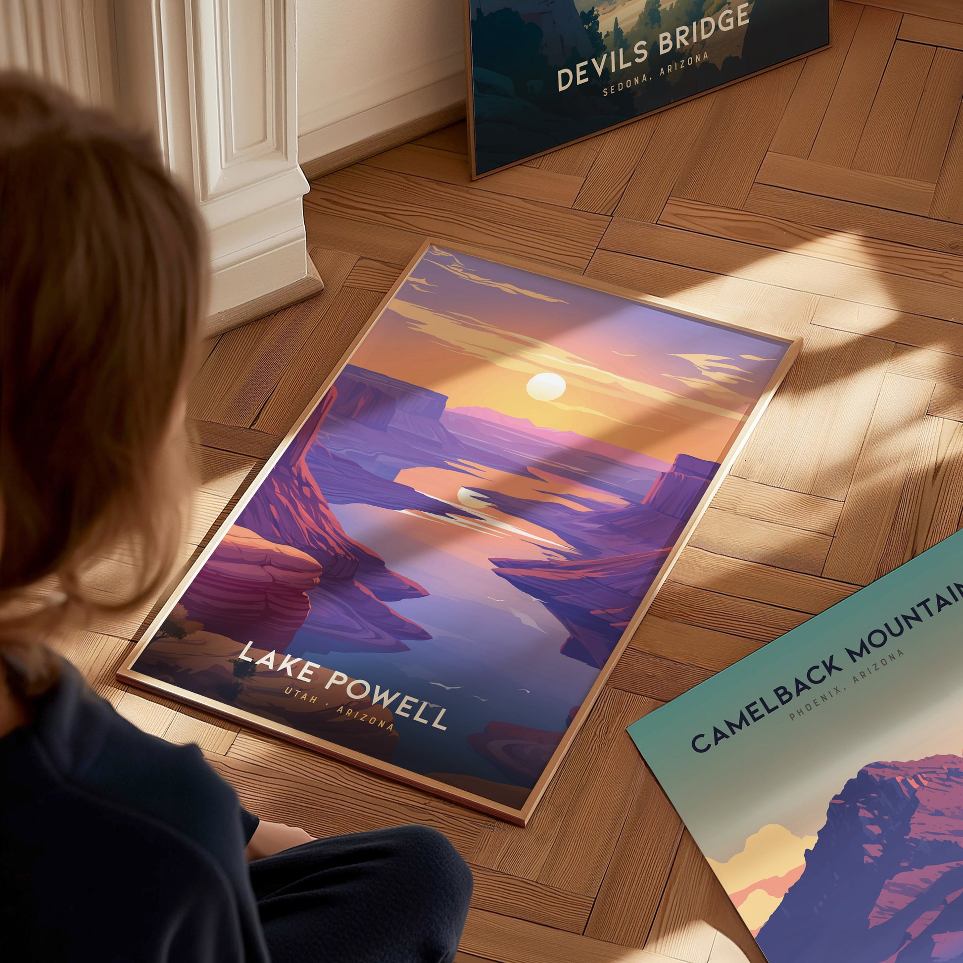 Lake Powell Poster | Utah Arizona Canyon Lake Wall Art