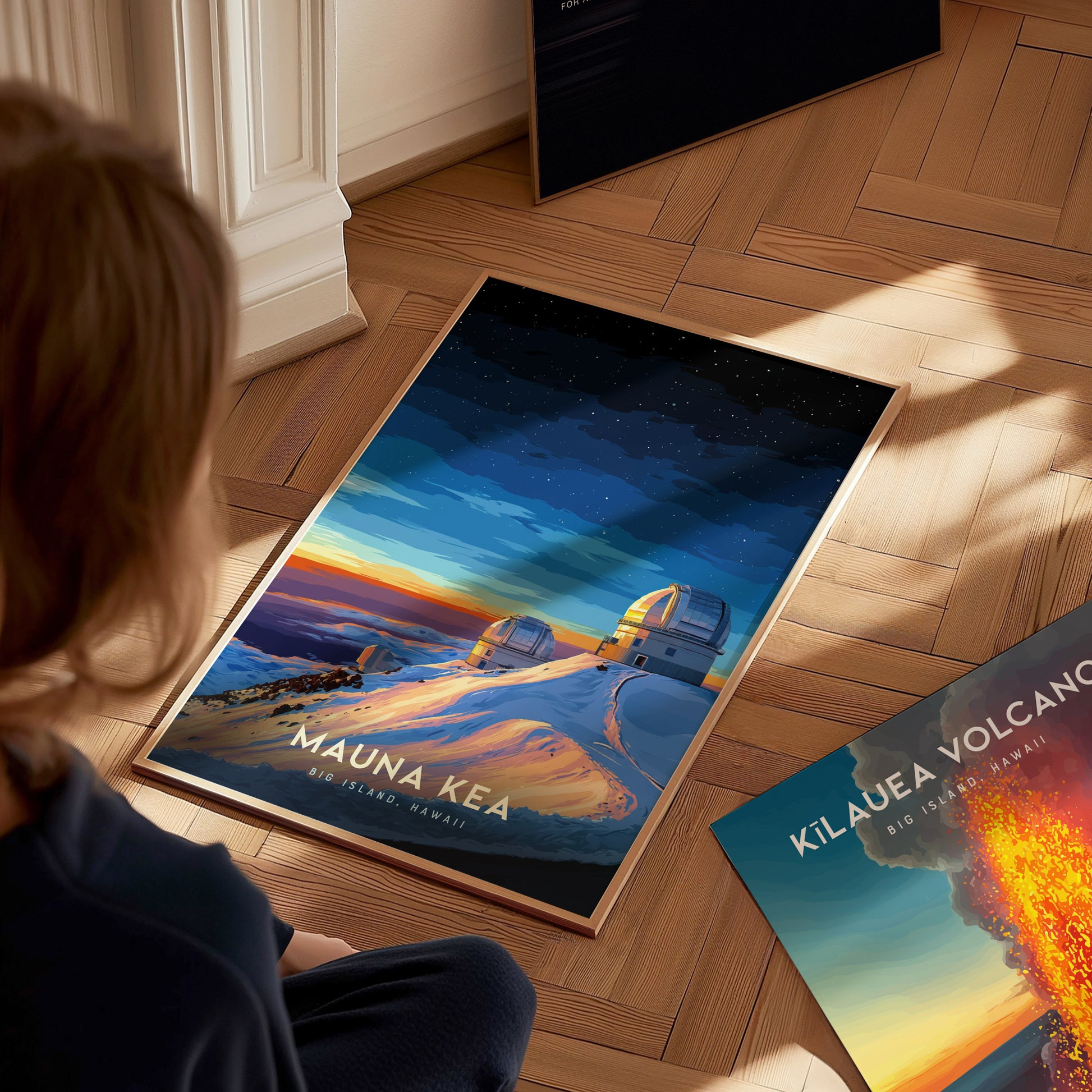 Mauna Kea Observatories Poster | Big Island Hawaii Wall Art