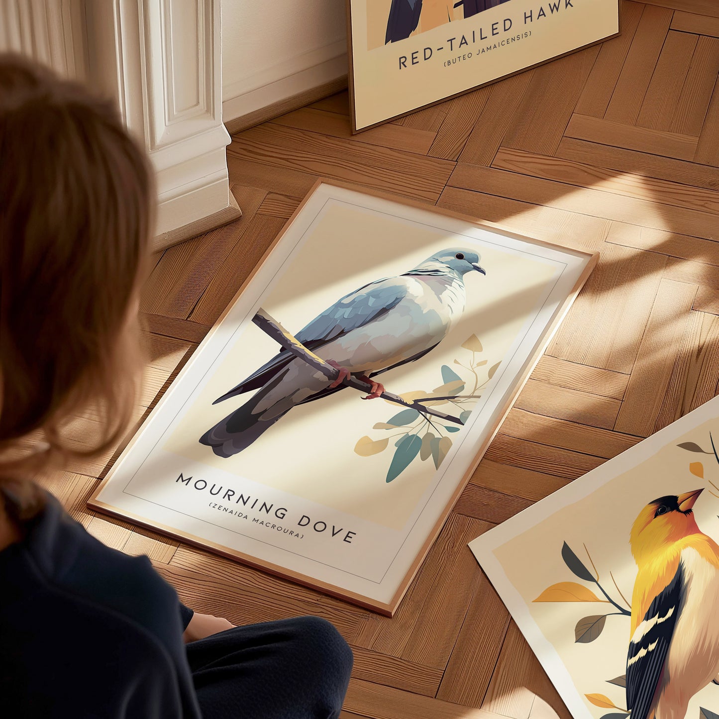 Mourning Dove Poster | Tranquil Bird Wall Art Print