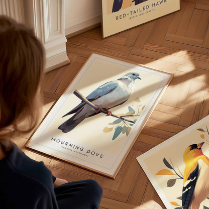 Mourning Dove Poster | Tranquil Bird Wall Art Print