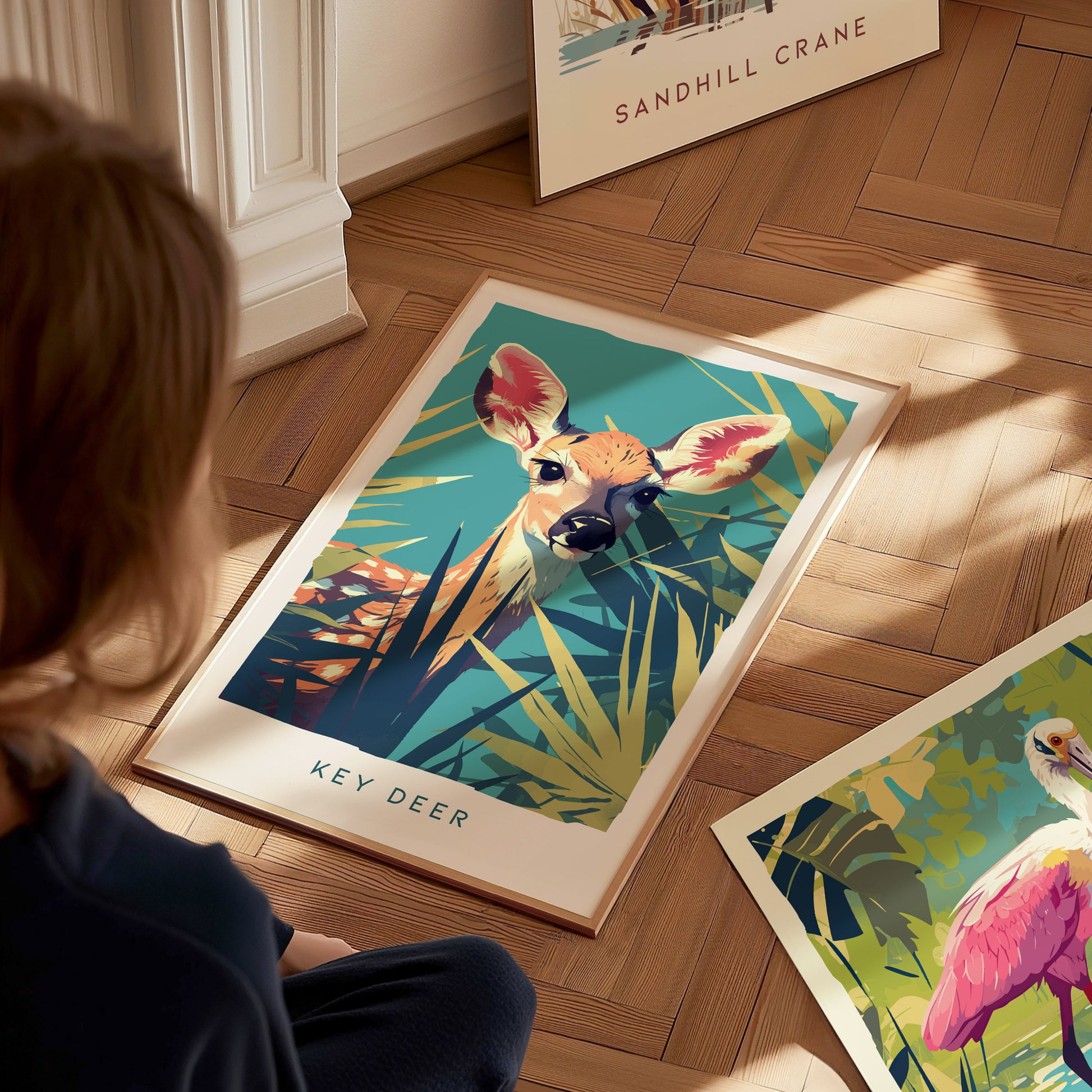 Key Deer Poster | Florida Keys Wildlife Wall Art