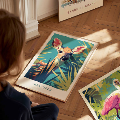 Key Deer Poster | Florida Keys Wildlife Wall Art