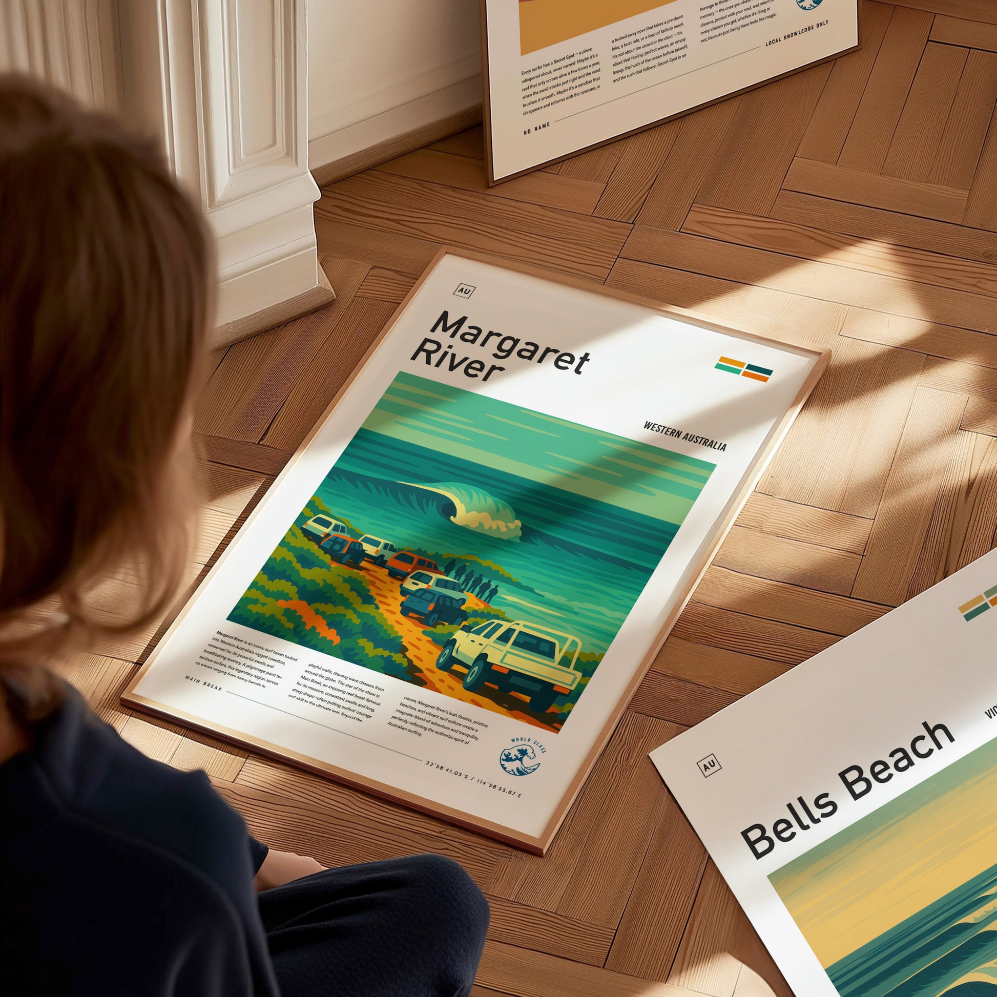 Margaret River Surf Poster | Western Australia Surf Art Print