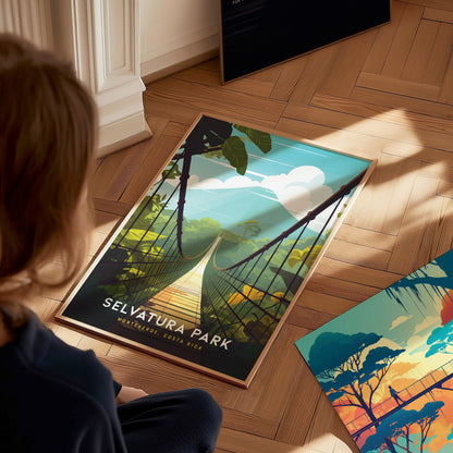 Selvatura Park Poster | Monteverde Costa Rica Cloud Forest Bridge Gift