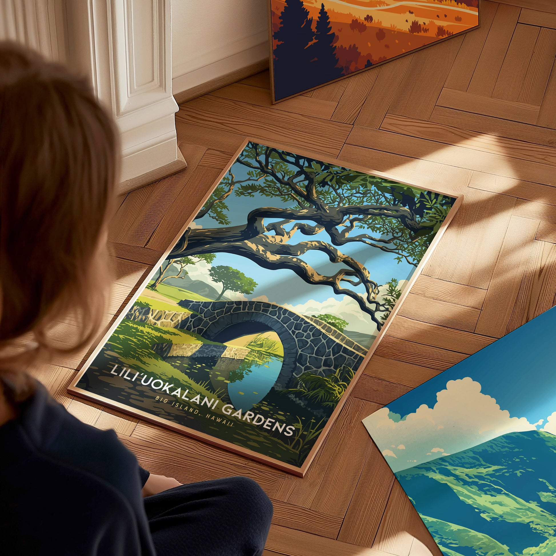 Liliuokalani Gardens Poster | Hilo Big Island Hawaii Wall Art