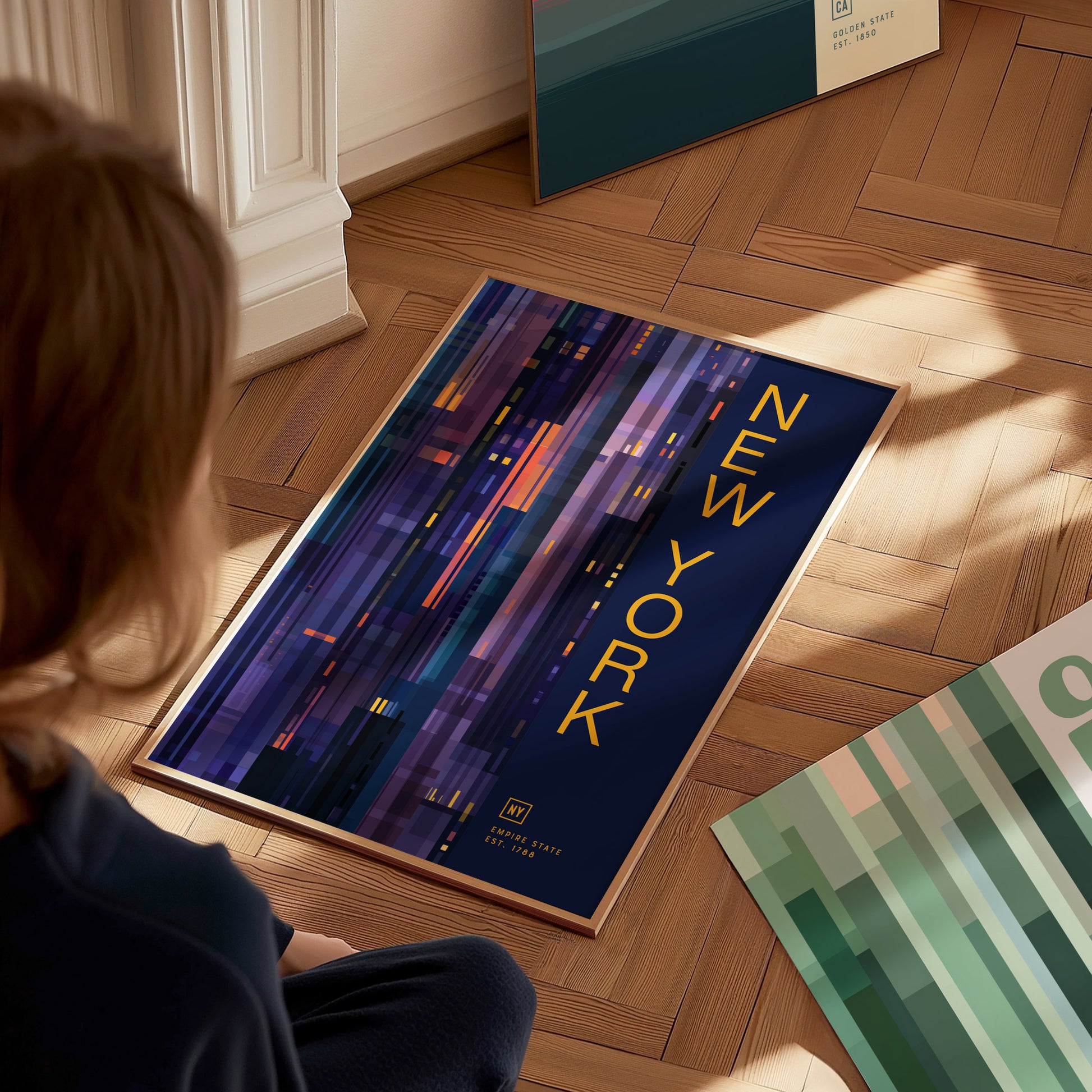 New York Travel Poster | NYC Skyline Wall Art Print