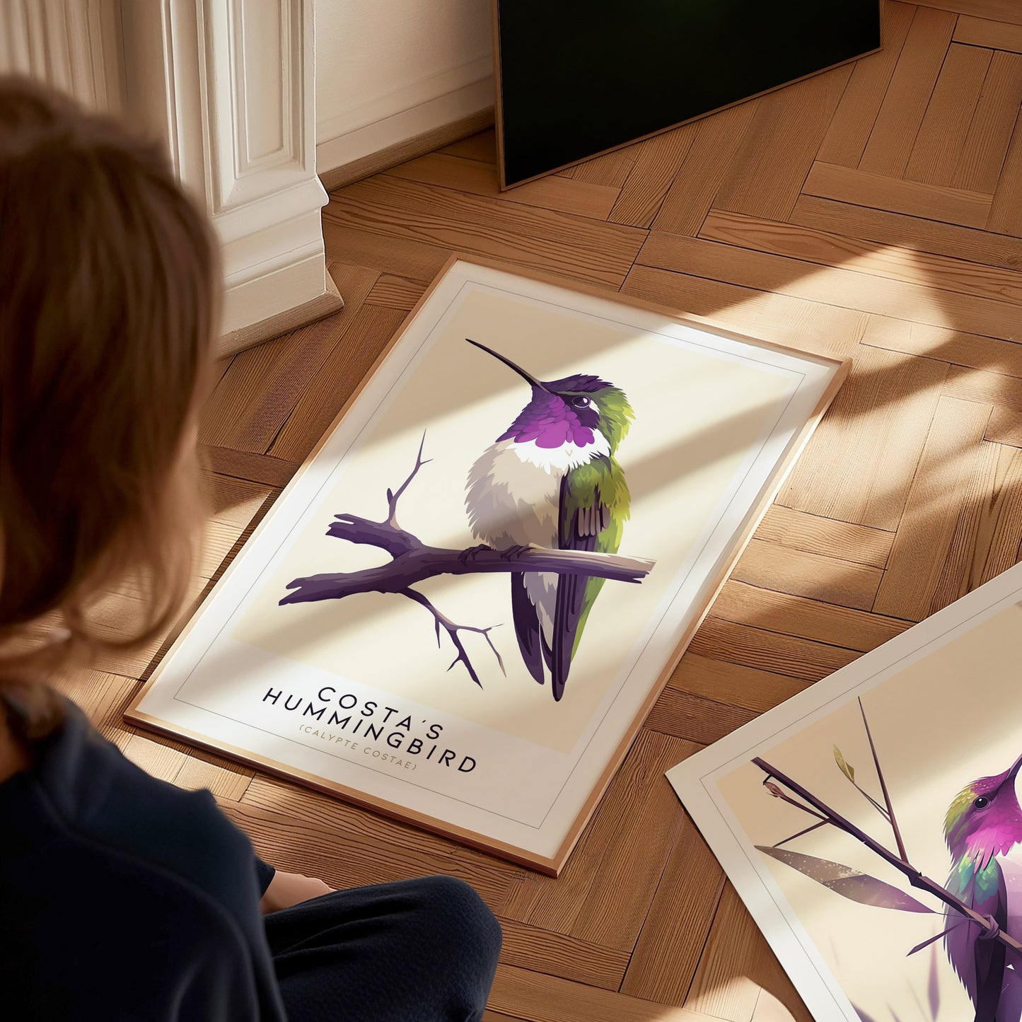 Costas Hummingbird Audubon Print | Bird Lover Wall Art | Framed or Unframed