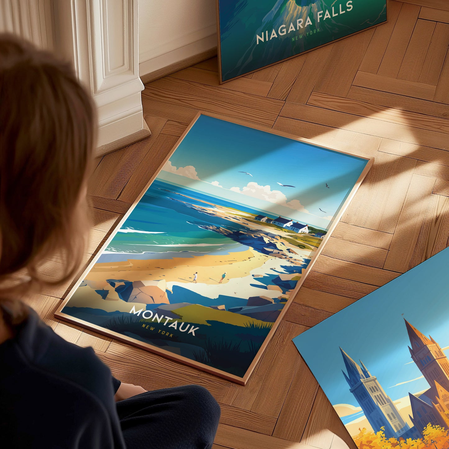 Montauk New York Poster | Long Island Coastal Wall Art