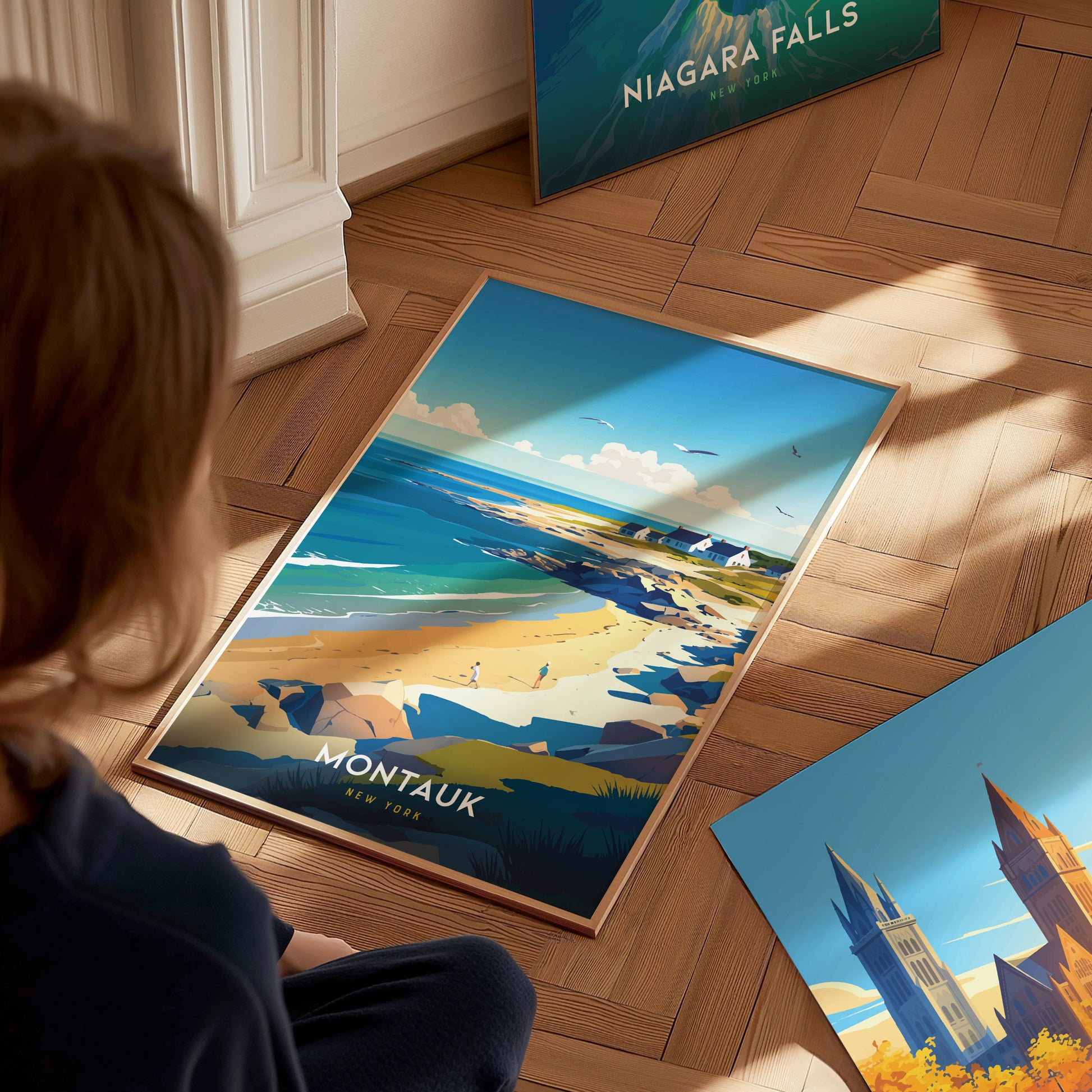 Montauk New York Poster | Long Island Coastal Wall Art