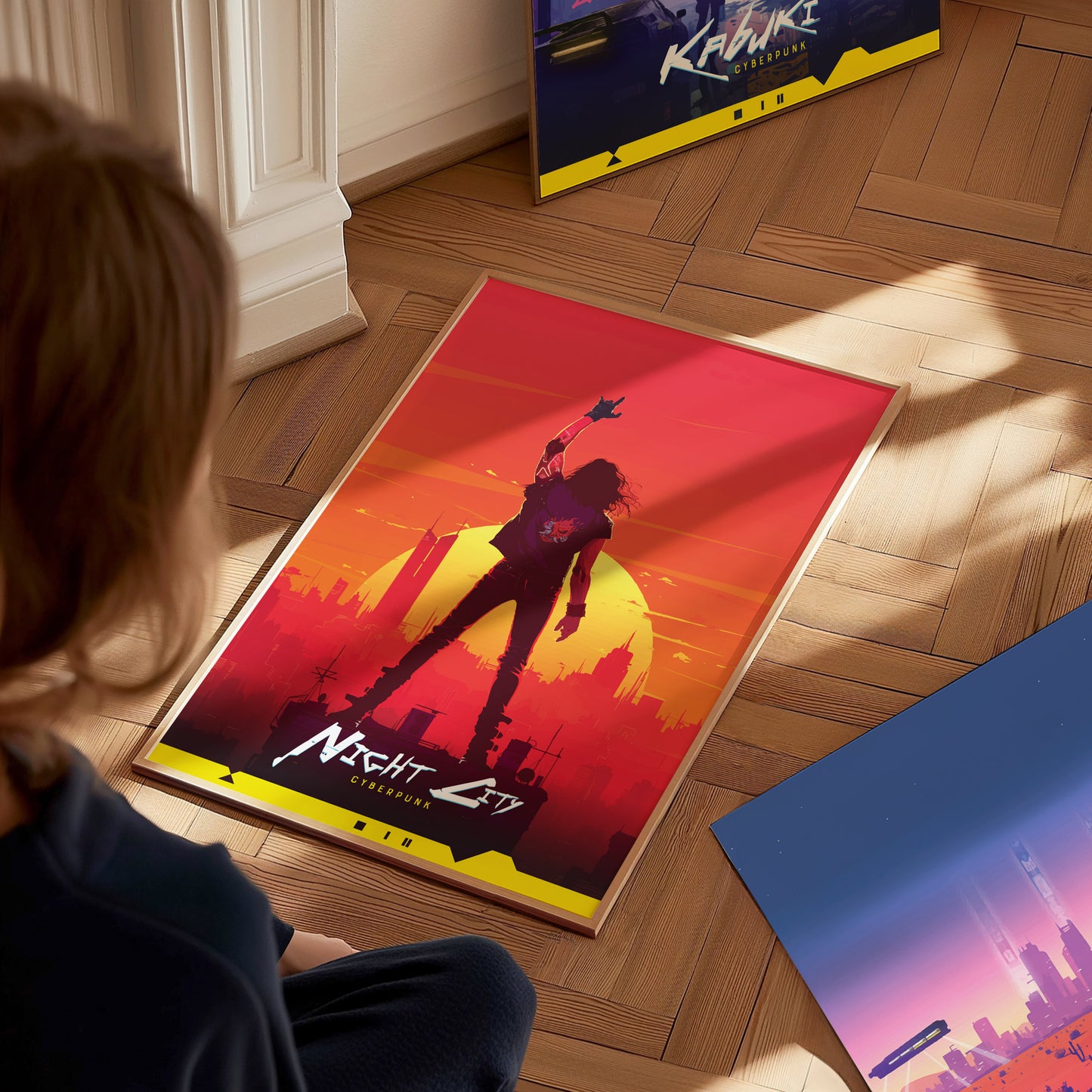 Night City Cyberpunk Poster | Johnny Silverhand Wall Art