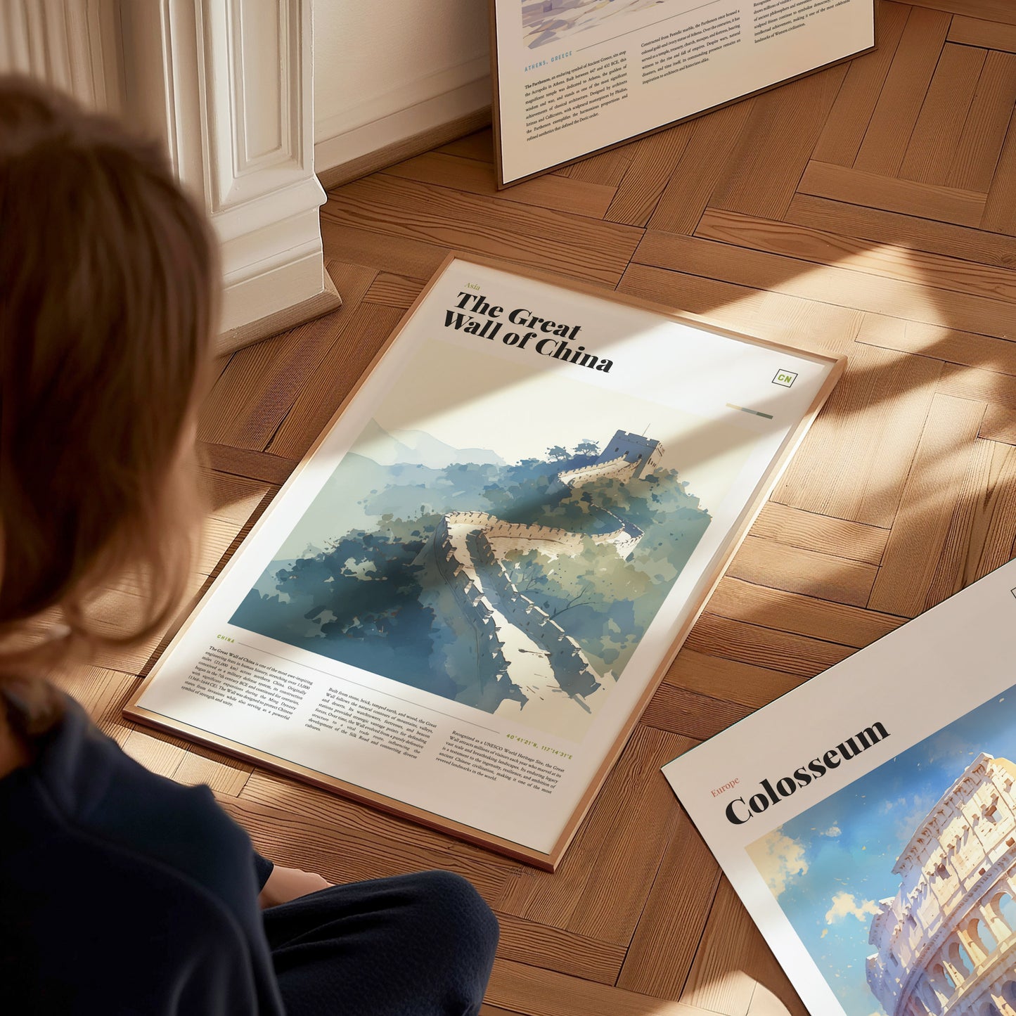 The Great Wall of China Poster | World Heritage Architecture Landmark Wall Art