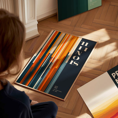 Illinois Poster | The Prairie State Wall Art