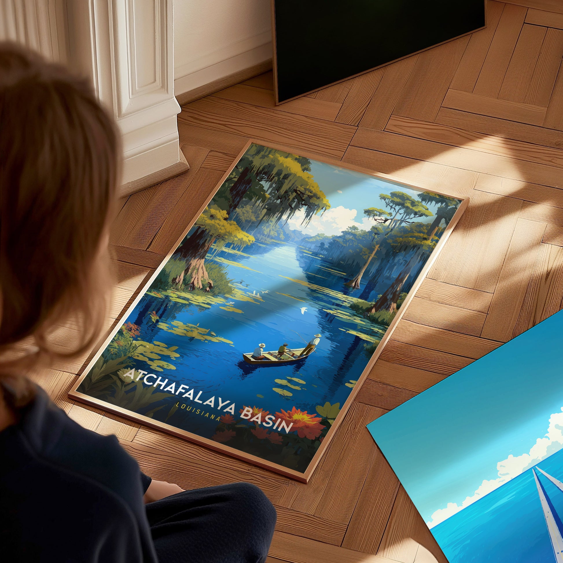 Atchafalaya Basin Poster | Louisiana Bayou Swamp Nature Wall Art