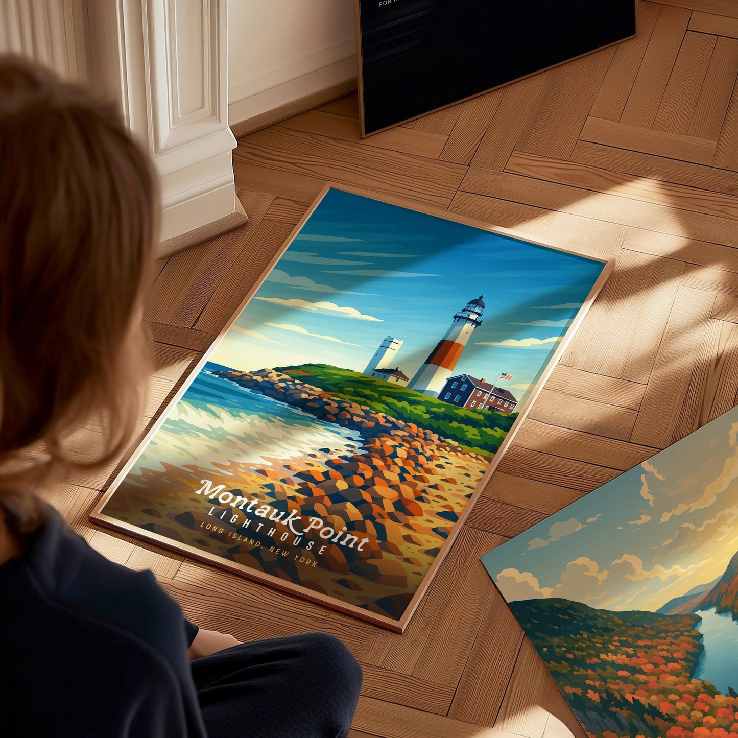 Montauk Point Lighthouse Poster | Long Island New York Wall Art