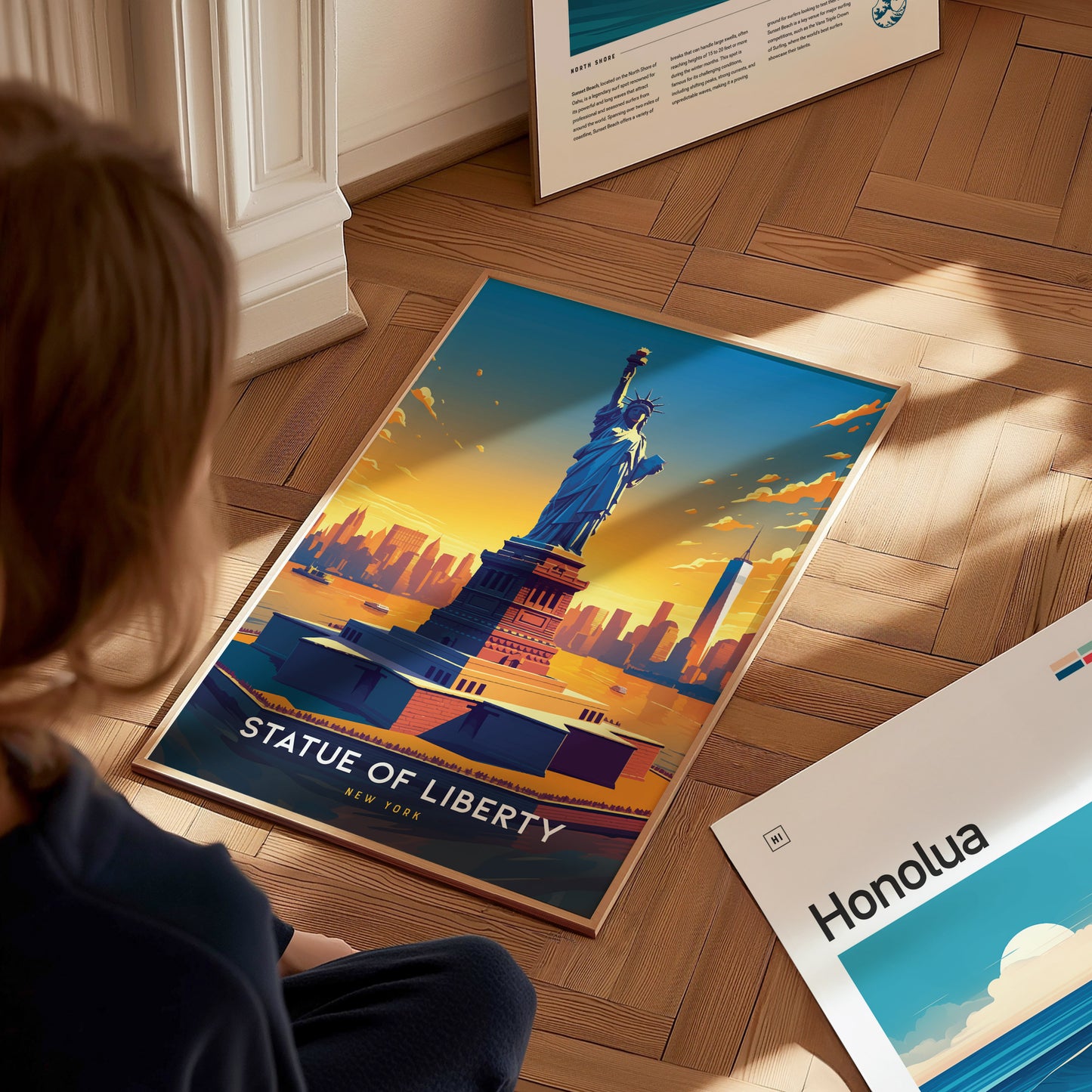 Statue of Liberty Poster | NYC Freedom Symbol American History Gift