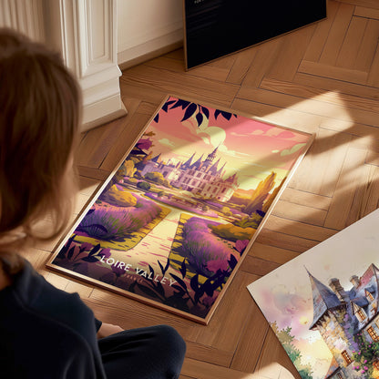 Loire Valley Poster | France Chateau Wall Art Print