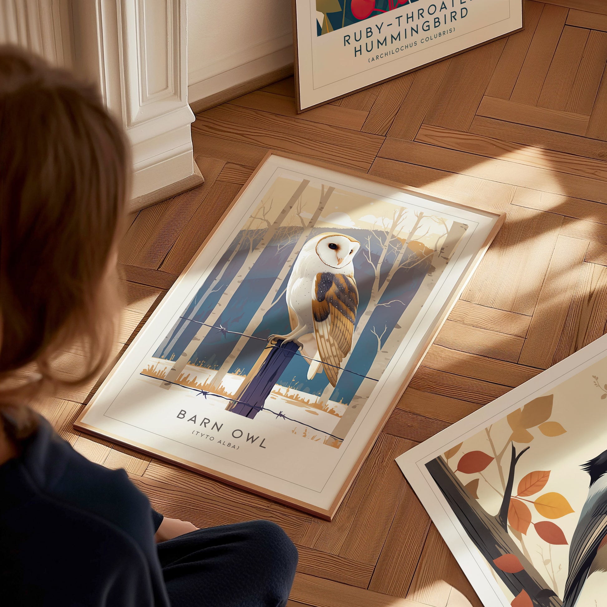 Barn Owl Audubon Print | Bird Lover Wildlife Wall Art | Framed or Unframed