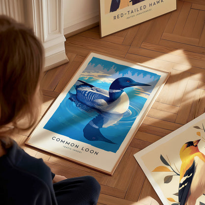 Common Loon Poster | Minnesota State Bird Wall Art | Framed or Unframed