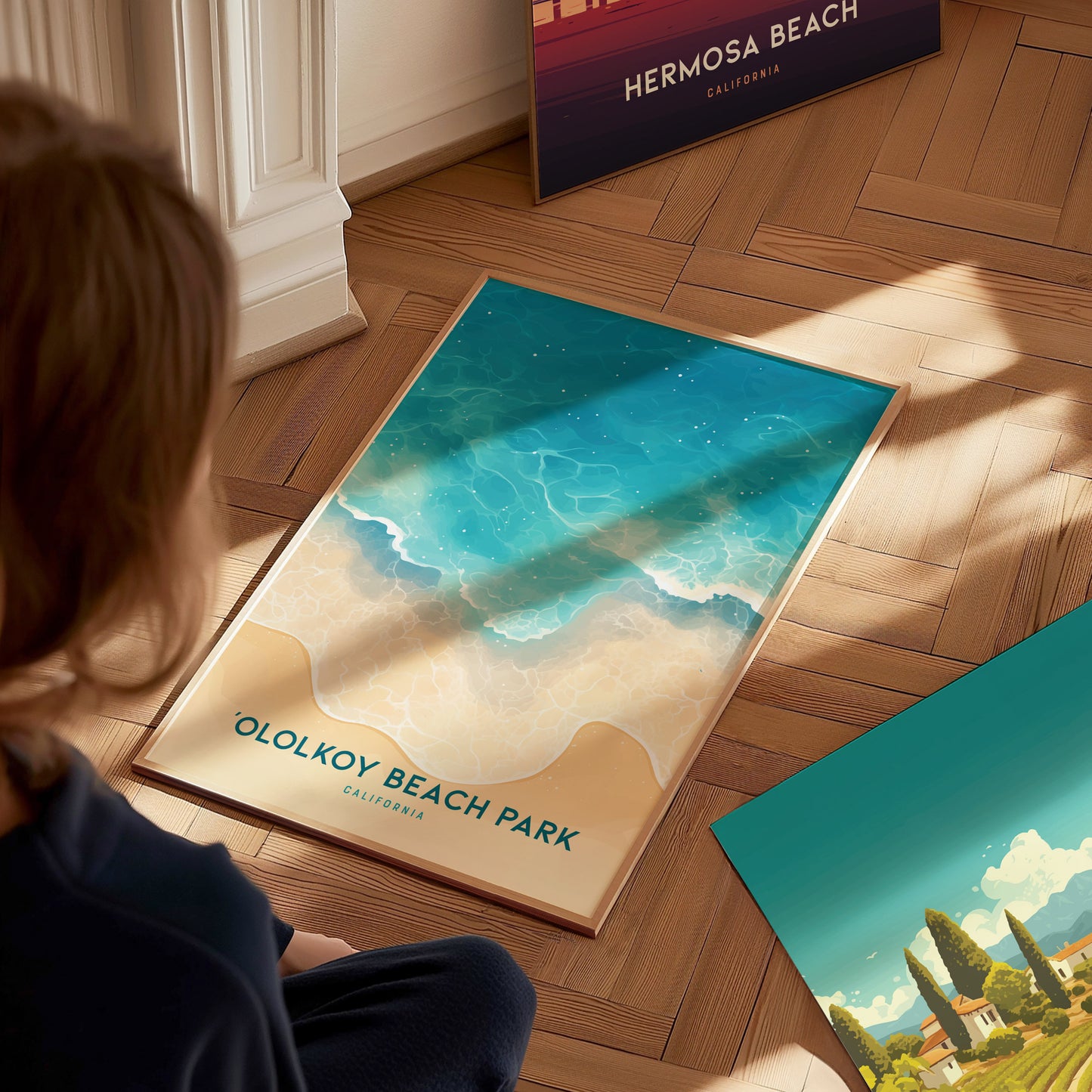 Ololkoy Beach Park Poster | Oxnard California Coastal Wall Art Print