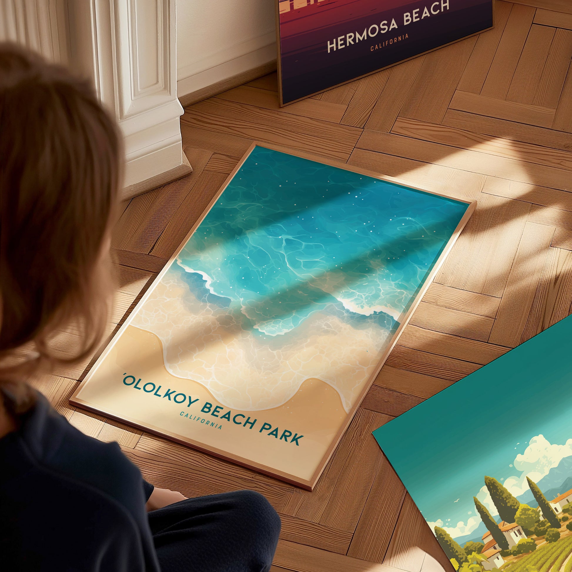 Ololkoy Beach Park Poster | Oxnard California Coastal Wall Art Print