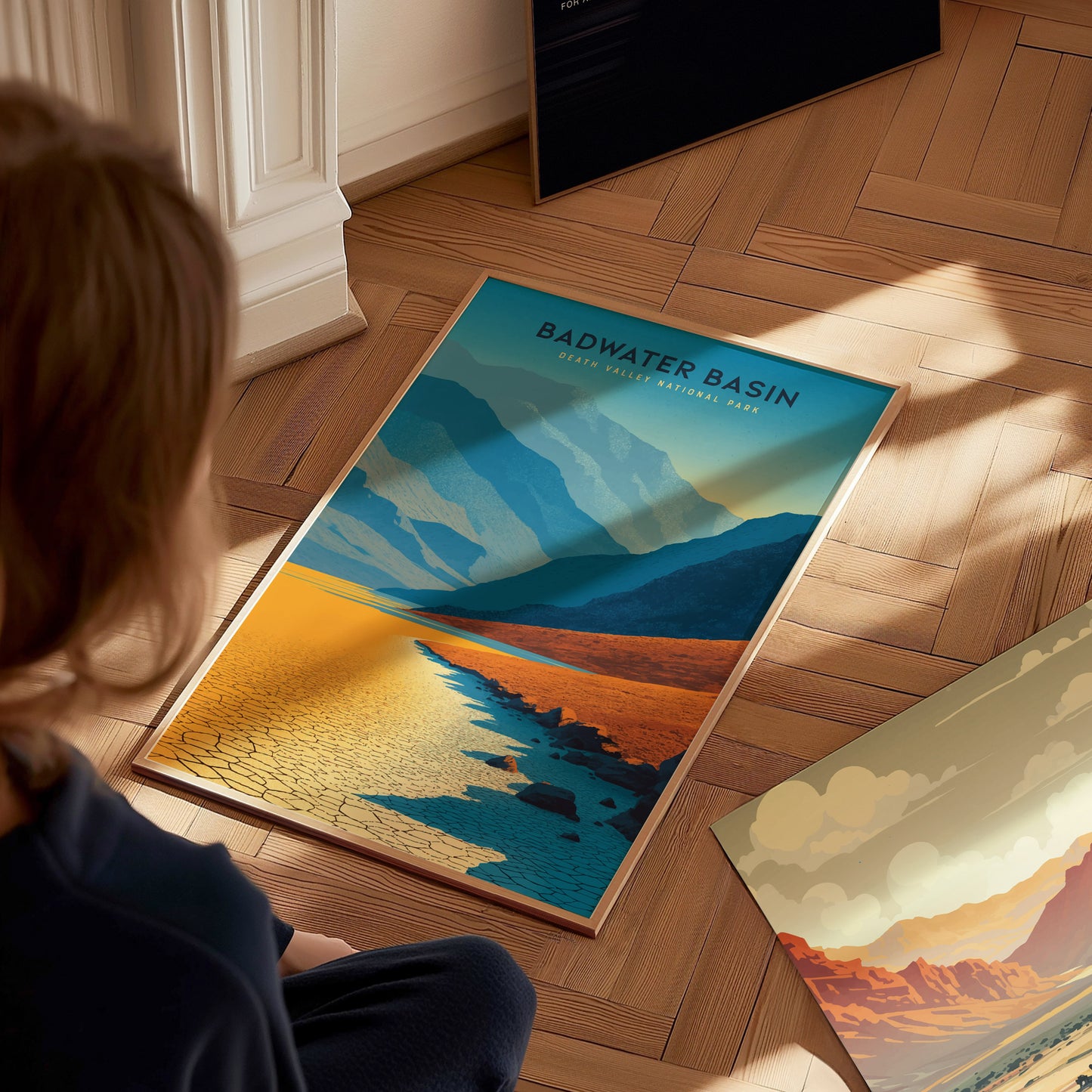 Badwater Basin Death Valley Poster | California National Park Print Wall Art | Framed or Unframed