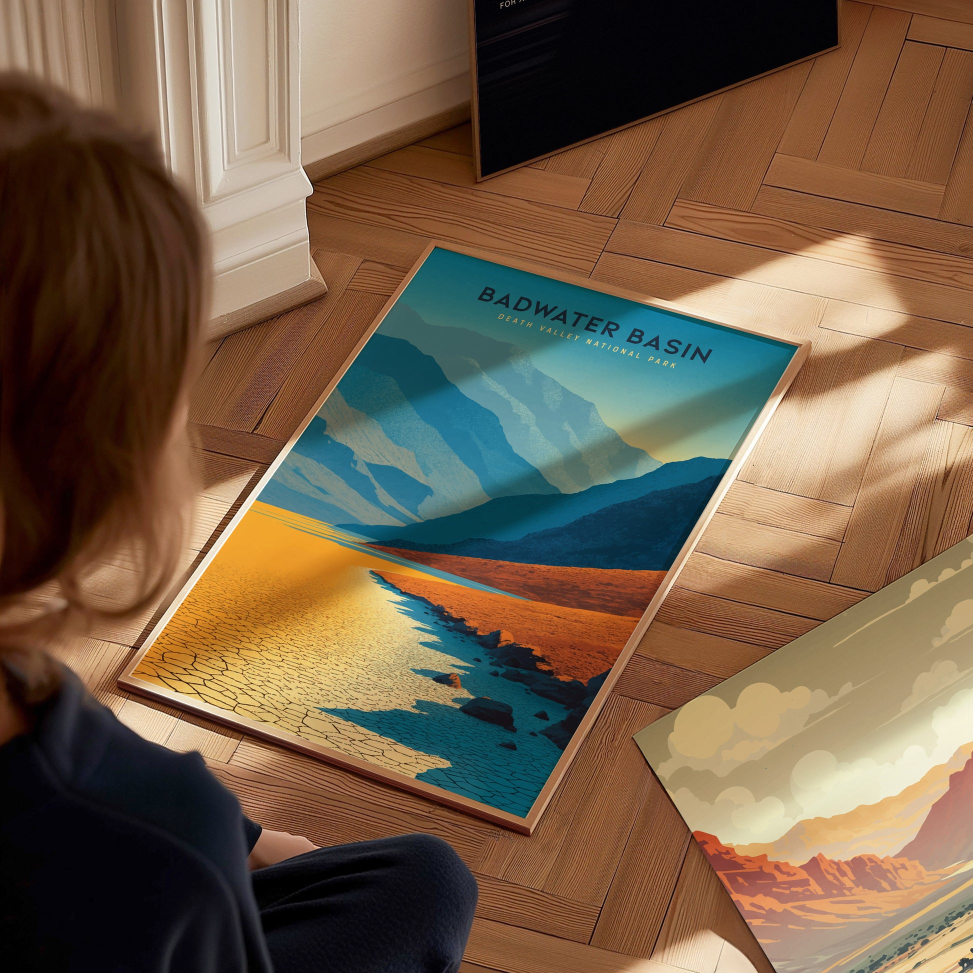 Badwater Basin Death Valley Poster | California National Park Print Wall Art | Framed or Unframed