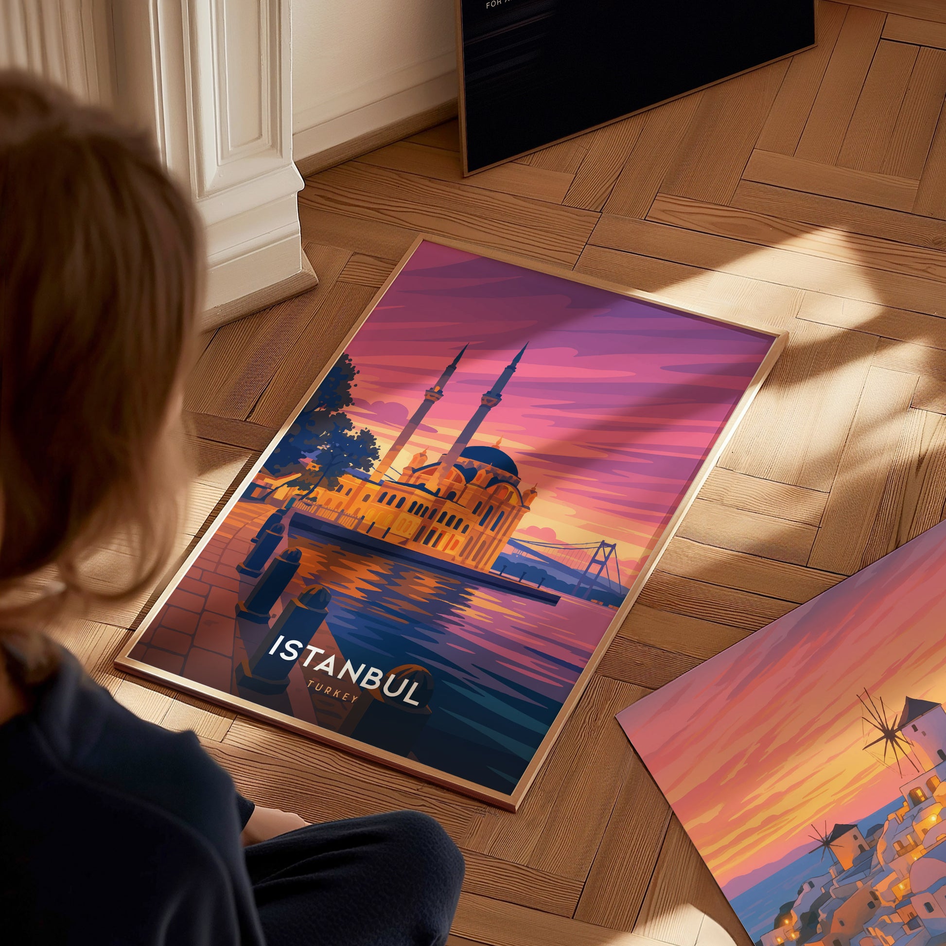 Ortakoy Mosque Istanbul Poster | Bosphorus Bridge Wall Art