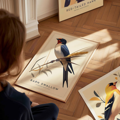Barn Swallow Audubon Print | Bird Lover Wall Art | Framed or Unframed