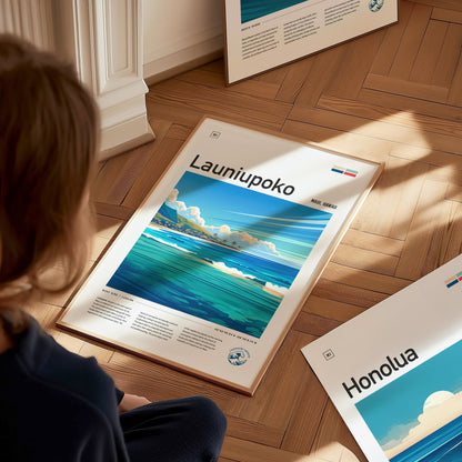 Launiupoko Maui Poster | Lahaina Surf Spot Wall Art