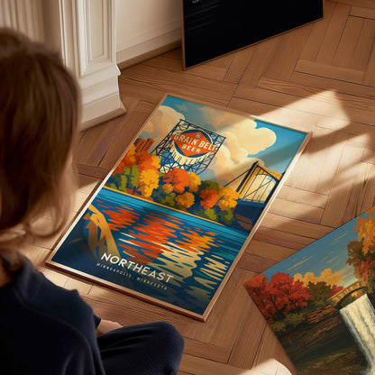 Northeast Minneapolis Poster | Grain Belt Beer Sign Wall Art Print