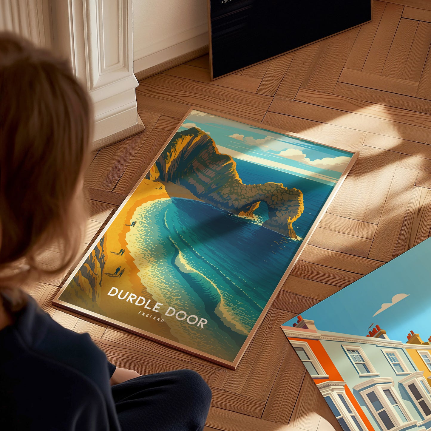 Durdle Door England Poster | Jurassic Coast Sea Arch Wall Art | Framed or Unframed