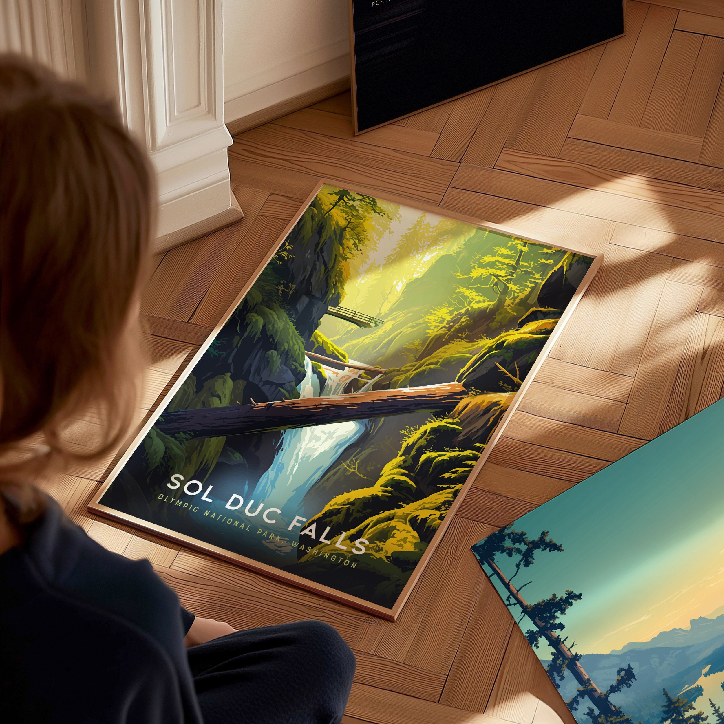 Sol Duc Falls Poster | Olympic National Park Wall Art | Swell Scenes