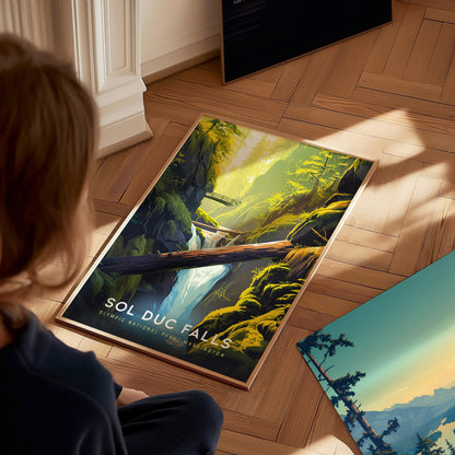 Sol Duc Falls Poster | Olympic National Park Wall Art