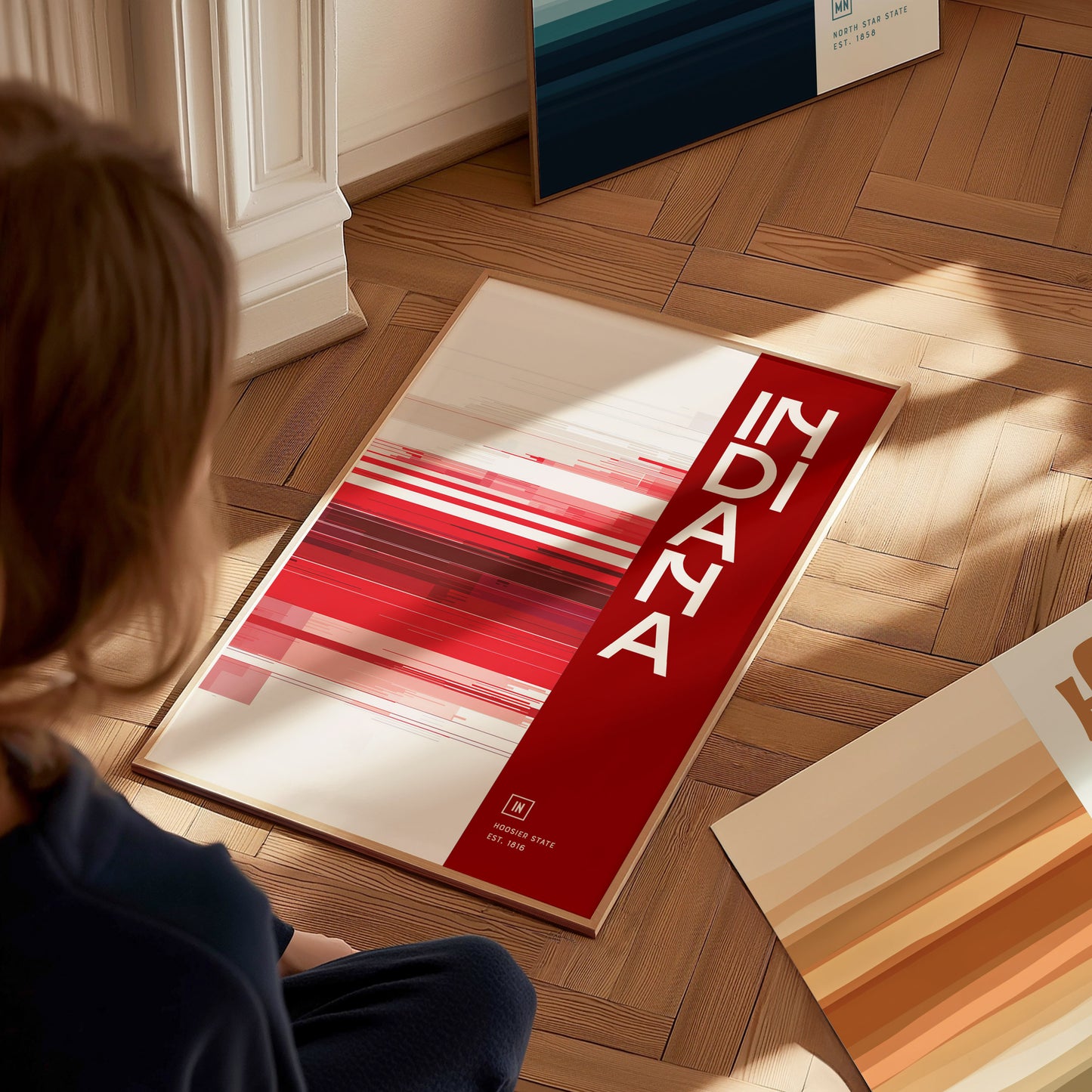 Indiana Poster | The Hoosier State Wall Art