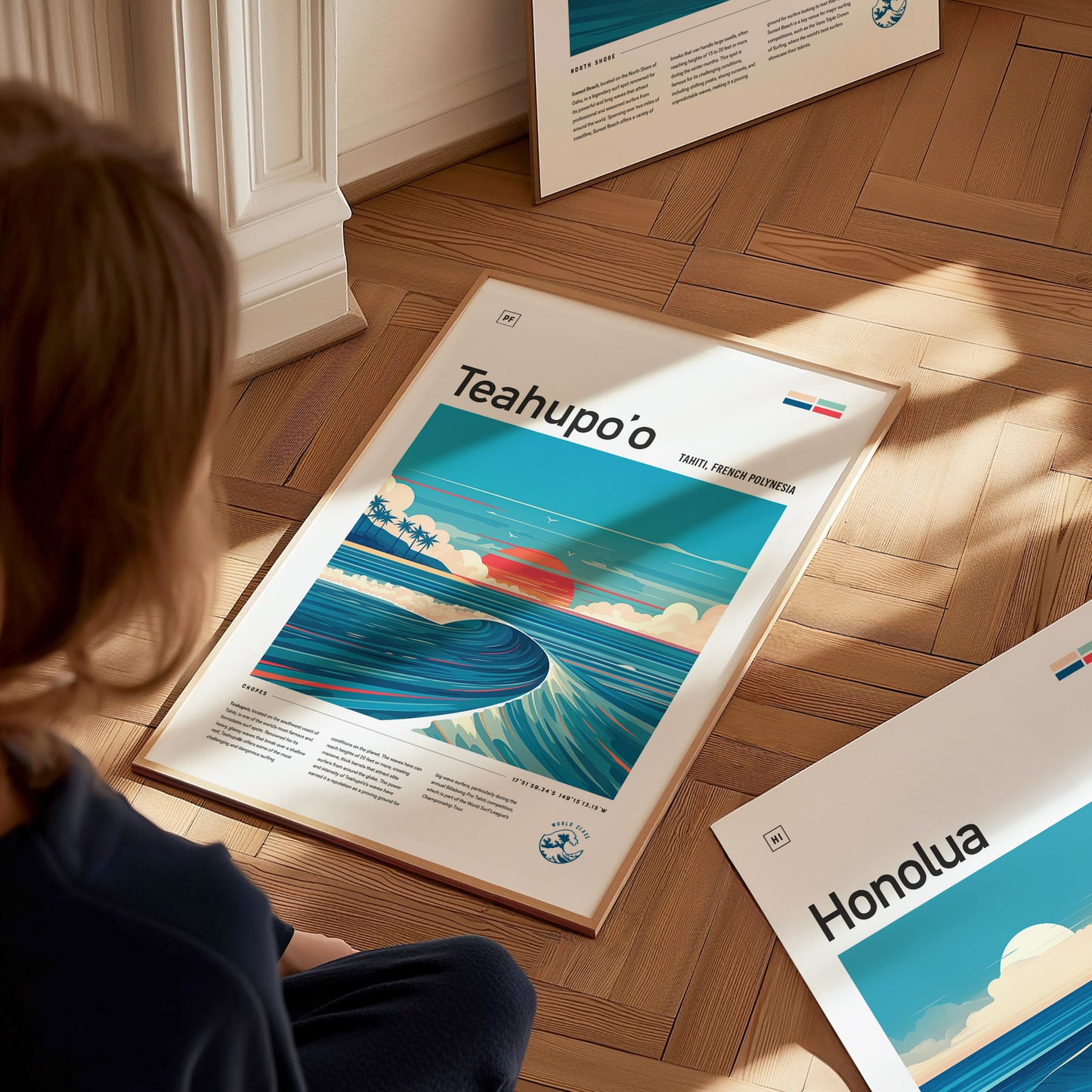 Teahupo'o Poster | Tahiti Surf Spot Art | Legendary Wave Wall Decor