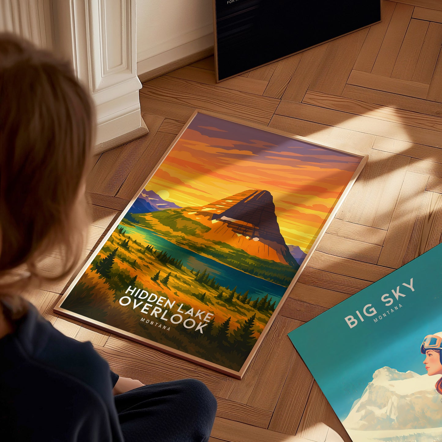 Hidden Lake Overlook Poster | Glacier National Park Montana Wall Art