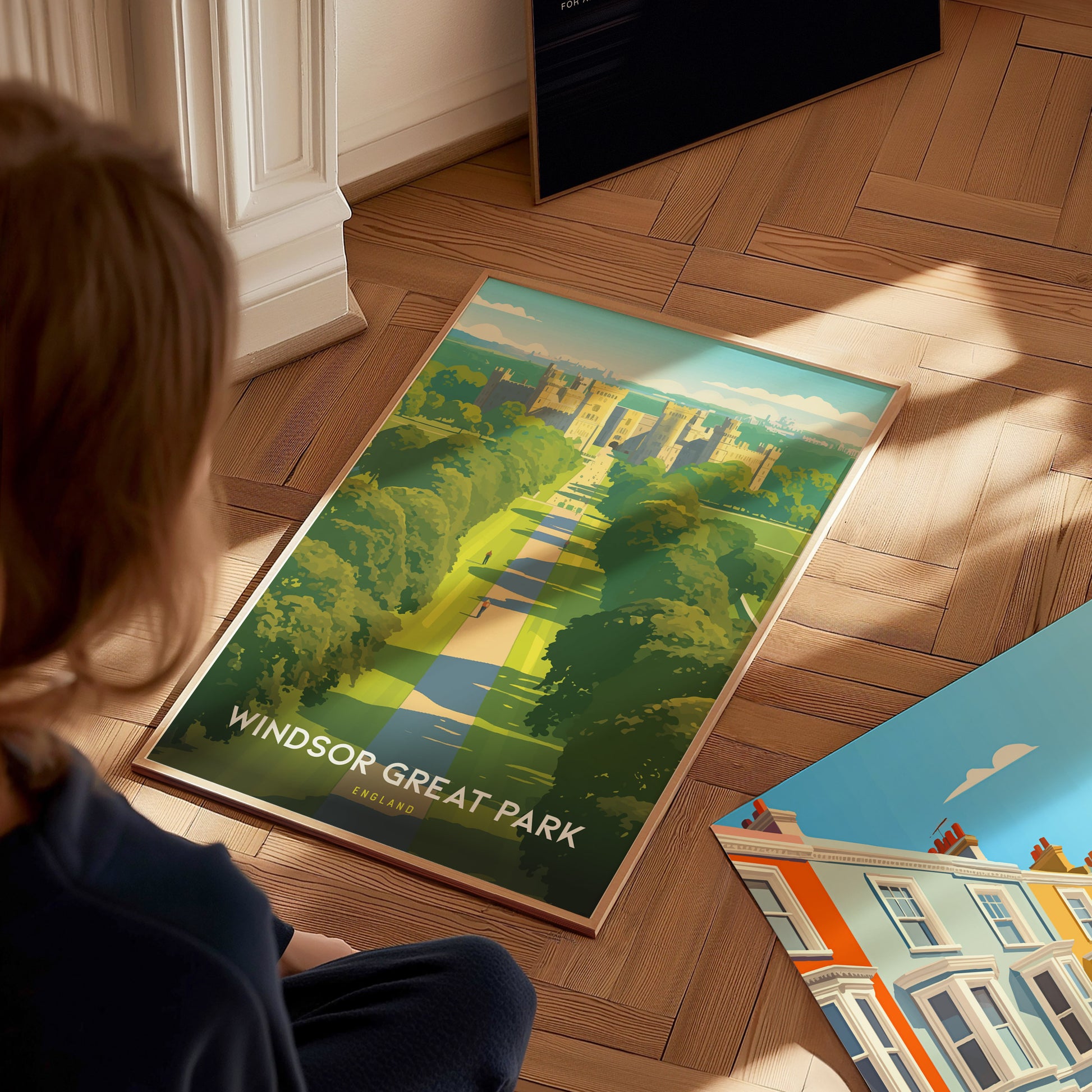 Windsor Castle Poster | England Royal Palace Great Park Wall Art Gift