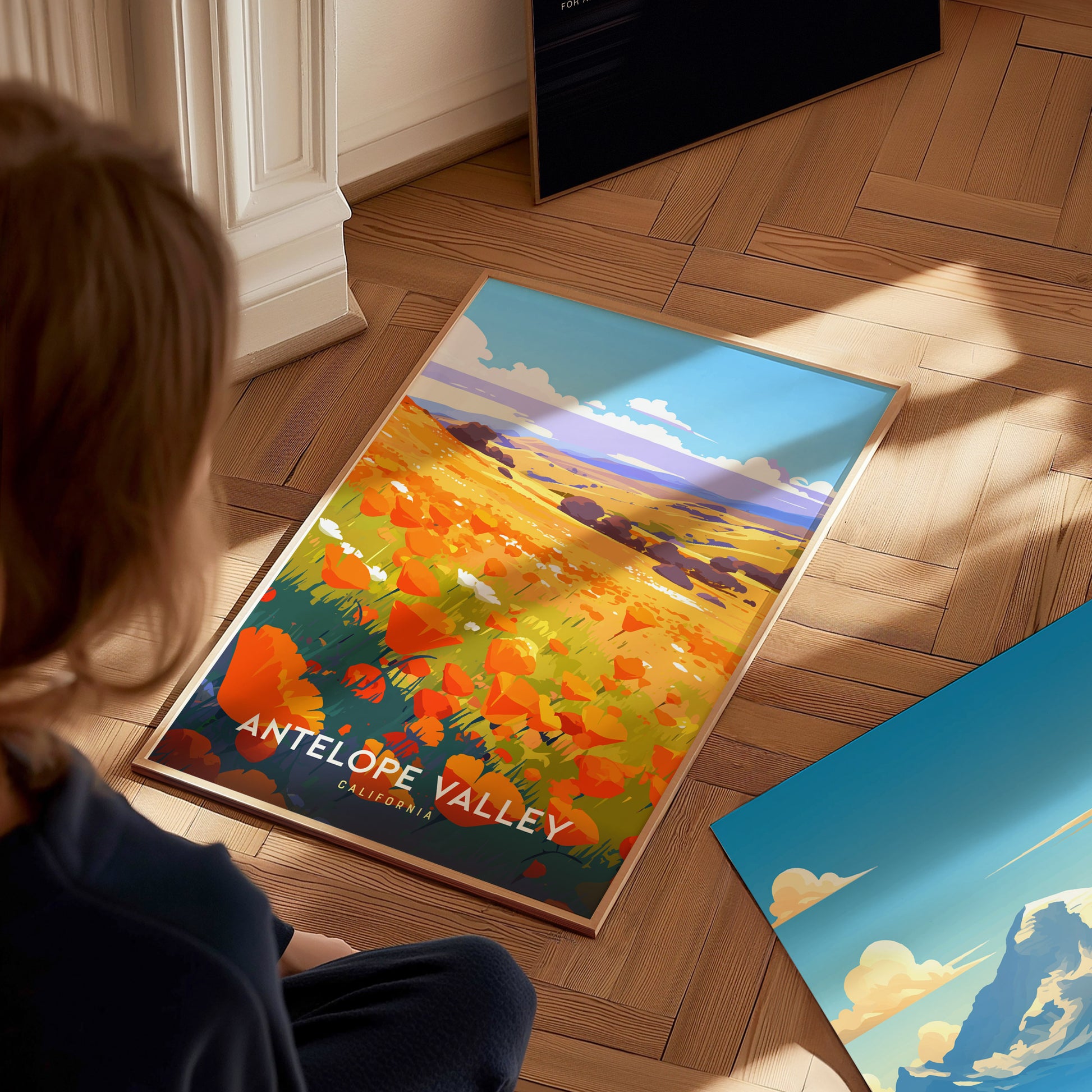 Antelope Valley Poppy Field Poster | California Super Bloom Wall Art | Framed or Unframed