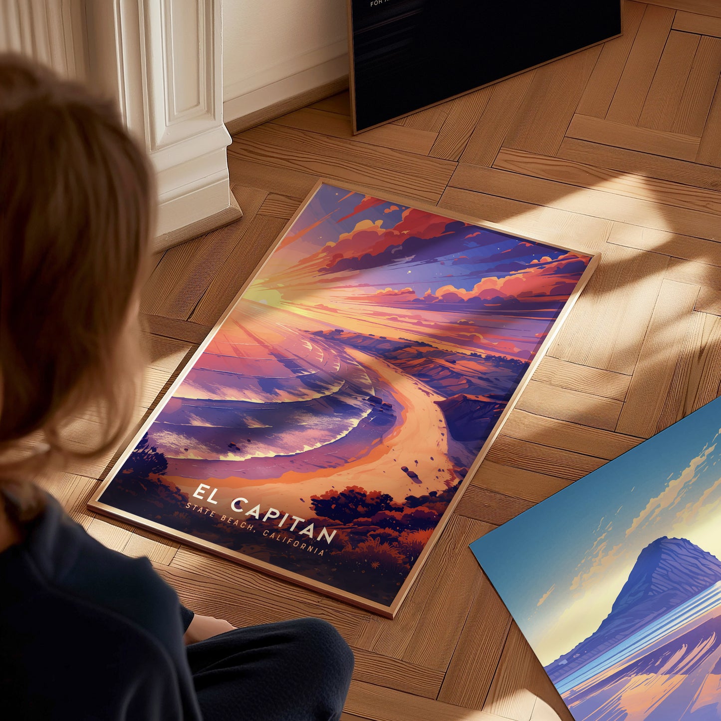 El Capitan State Beach Poster | California Coastal Wall Art | Framed or Unframed