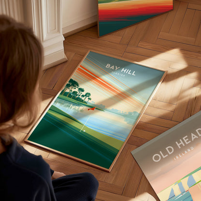 Bay Hill, Florida Poster | Links Poster & Country Club Decor Wall Art — styled in a modern interior