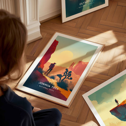 Joshua Tree National Park Poster | Minimalist Decor Series Wall Art