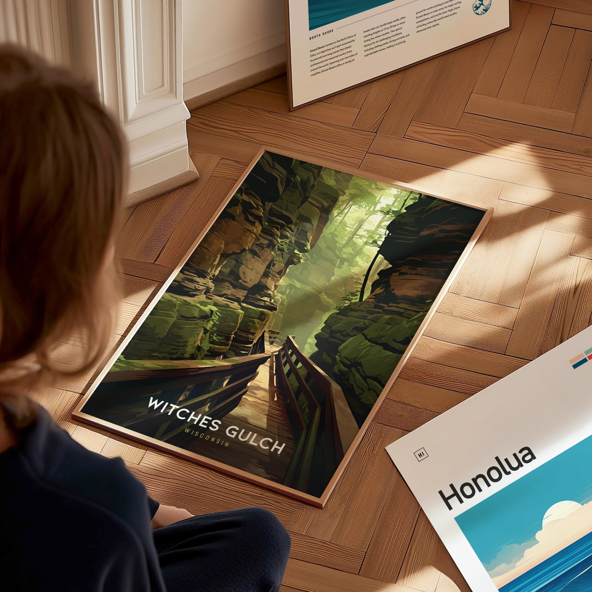 Witches Gulch Poster | Wisconsin Dells Forest Nature Wall Art