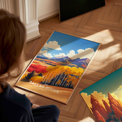 Dallas Divide Poster | Colorado Landscape Wall Art